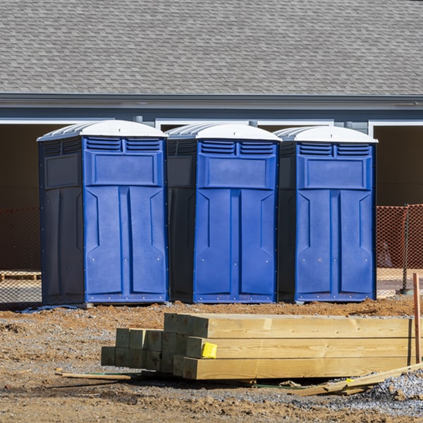 how can i report damages or issues with the porta potties during my rental period in Wano